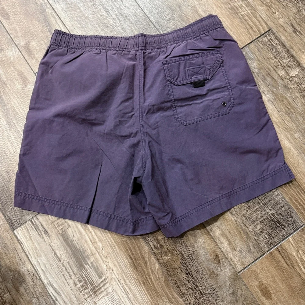 Polo Sport Swim Trunks Mens M Purple Cotton Nylon Mesh Lined Shorts Pony Logo
